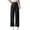 #067 Black-A7, variant on Women's Loose Fit Pants Twill Wide Leg Bell Bottom Formal Trousers High Waisted Elastic Waist Plus Size Dress Pants Khaki S