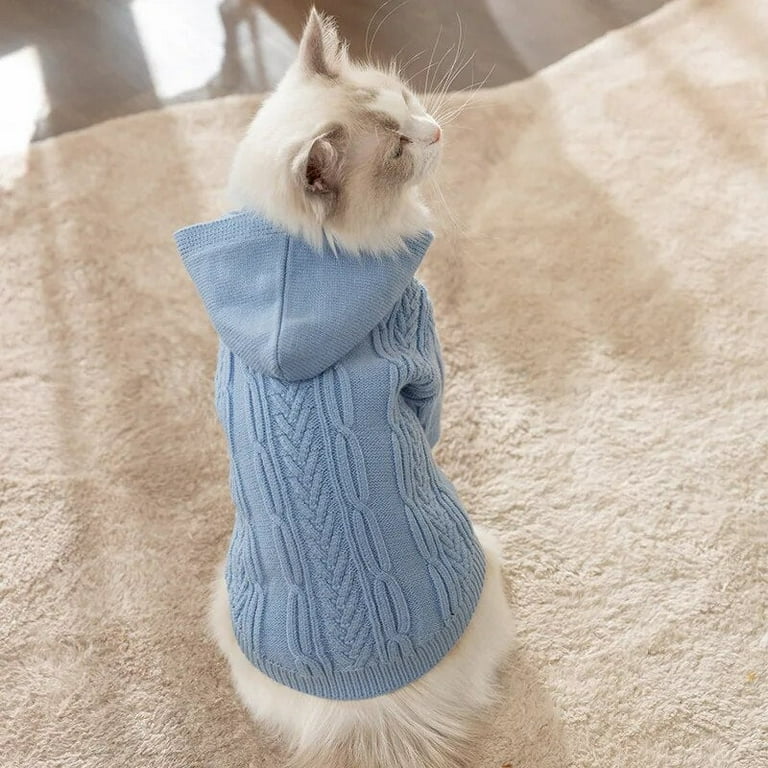 Persian cat sweater warm winter pet sweater thickened small and medium dog coat soft knitted pet chihuahua bulldog clothes Walmart
