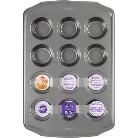 - Wilton 12-Cavity Bake It Better Muffin Pan, 2105-4960