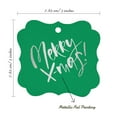thumbnail image 7 of Inkdotpot Merry X-Mas Christmas Bottle Tag Real Silver Foil Favor Bracket Shape Hang Tags Pack Of 50, 7 of 7