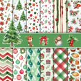 thumbnail image 1 of Papel para álbumes de recortes navideños de doble cara Konsait, 24 hojas, 30 x 30 cm, 1 of 7