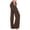 Brown, variant on CFLVAEK Drawstring Cargo Pants Women Petite with Paperbag Athlesure Wide Leg Mid Waist Jogger Pant Stretchy Solid Color Hiking Trousers Loose Full Length Lounge Yoga Pants