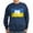 Navy, variant on CafePress - Ukraine Heart Sweatshirt - Classic Crew Neck Sweatshirt