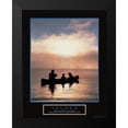 thumbnail image 2 of Unknown 20x24 Black Modern Framed Museum Art Print Titled - Values - Fisherman, Son and Dog, 2 of 5