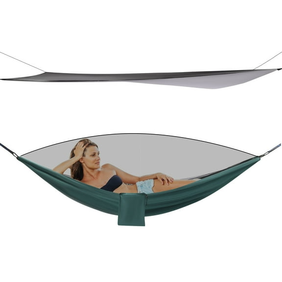 9.5*4.5 ft Camping Hammock Tent with Mosquito Net Hanging Bed Portable One Person