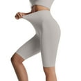 thumbnail image 2 of Oalirro High Waisted 19" Biker Shorts for Women, Soft Black Workout Yoga Running Shorts, 2 of 8