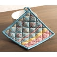 thumbnail image 4 of Maison d' Hermine Marquise 100% Cotton Set of 2 Pot Holders with Loop Heat Resistant for BBQ | Cooking | Baking | Grilling | Microwave | Barbecue | Spring/Summer (8 Inch by 8 Inch)., 4 of 5