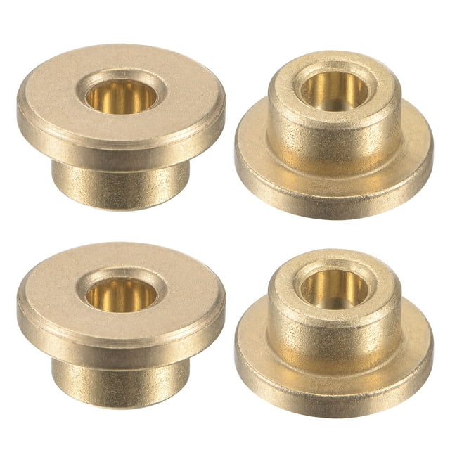 Unique Bargains 4x8x6mm Roulements à Bride Bronze Fritté Bague Auto-Lubrifiante 4 Pack