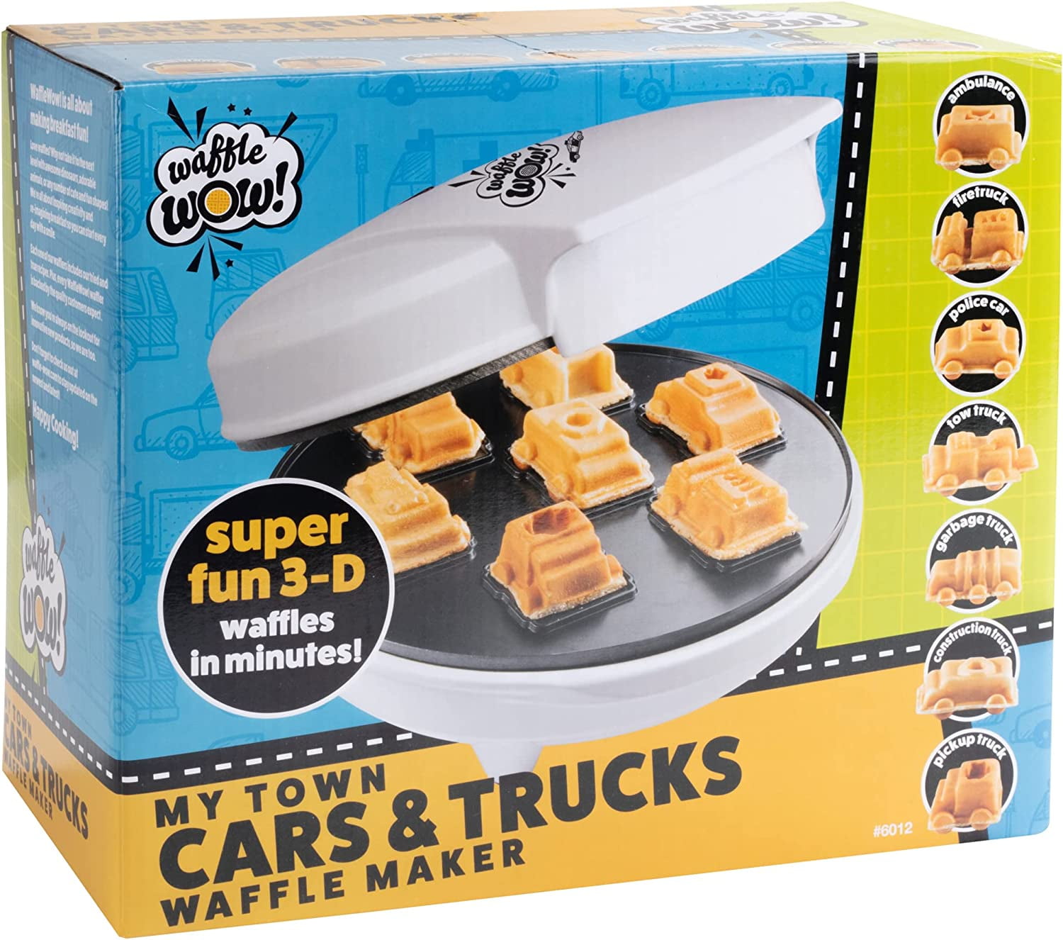 Car Mini Waffle Maker - Make 7 Fun, Different Race Cars, Trucks, and Automo＿並行輸入品 Novelty Cars \u0026 Trucks Mini Waffle Maker - 7 Different Vehicle