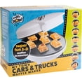 thumbnail image 4 of Cars & Trucks Mini Waffle Maker - Make 7 Different Vehicles- Police Car Firetruck Construction Truck & Automobile Shaped Pancakes- Electric Non Stick Iron w Recipe Guide, Kids Gift, 4 of 5