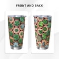 thumbnail image 3 of Easygdp Cactus 4 20oz Stainless Steel Vacuum Insulated Double Wall Travel Tumbler, Durable Insulated Coffee Mug with Spillproof Lid-Straw Three-piece Set, 3 of 8