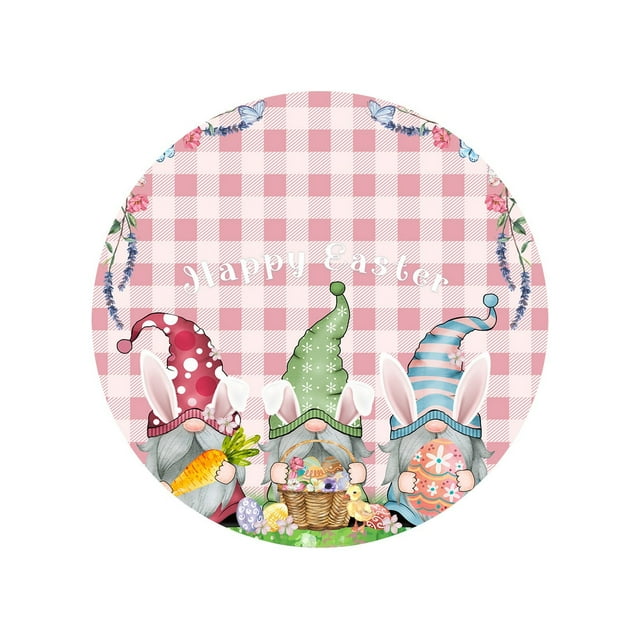 Hearth & Gear Série de Pâques Isolée Absorbante Imprimée pour les Fêtes en Céramique Gardez Votre Bureau au Sec(7) Petit Ensemble de Table à Manger Ronde pour 4 Assiettes Modernes Modernes Tapis de Table à Manger Tapis de Table Ronde Petite Table à Manger