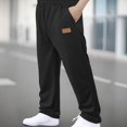 thumbnail image 2 of Men's Work Trousers Men's Straight Leg Casual Pants Relaxed Fit Sport Pants Jogger Sweatpants Outdoor Trousers Loose Cargo Pocket Straight Pants Mens Pants Trousers Overall Streetwear, 2 of 7