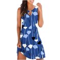 thumbnail image 2 of Fankiway Robe Débardeur Imprimée d'Été Sans Manches pour Femmes Robes d'Été en Solde Robes pour Femmes Grande Taille en Solde, 2 of 5