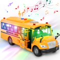 thumbnail image 1 of Autobús escolar de juguete Choopheme amarillo con luces y sonido de 1 a 3 años, 1 of 6