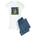 thumbnail image 1 of CafePress - Starry Night & Husky - Women's Light Pajamas, 1 of 1