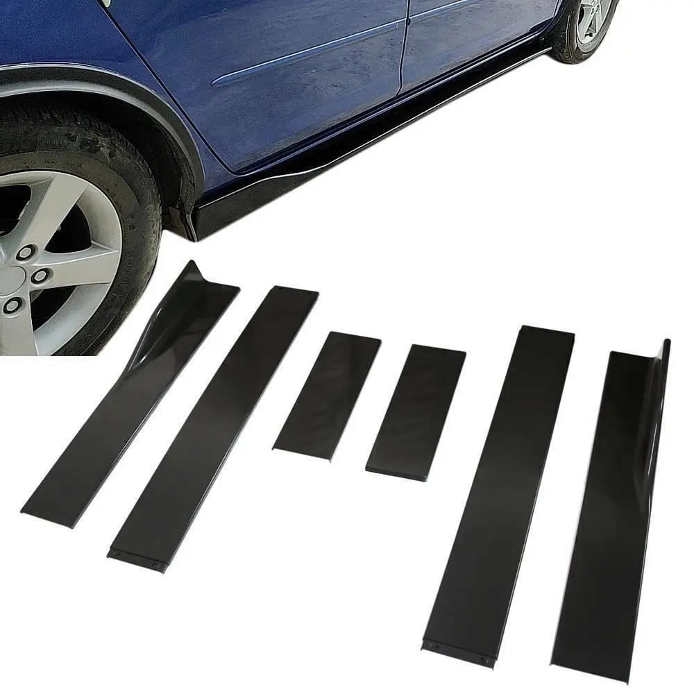 Front Bumper Lip Splitter+Side Skirt+Strut Rod Glossy For Dodge Charger SRT Scat