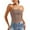 Khaki, variant on 2025 Womens Solid Color 3X Muscle Shirts Crop Top Strapless Bandeau 2Xl Crop Tops Women Tube Top Sleeveless Backless Mesh Shirt Women Tank Vest