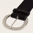thumbnail image 3 of SWSMCLT Women's Metal Belt For Dress Buckle Casual Vintage D Ring Summer Faux Leather Fashion Adjustable Belts Black X-Small-Large, 3 of 4