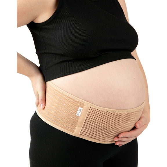 Jill & Joey Maternity Belt - Belly Band Back Brace - Pregnancy Must Haves - Pregnancy Belly Support Band - Back Support - Belly Band for Pregnancy (Large)