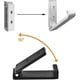 thumbnail image 3 of 3pcs Creative Foldable Aluminum Invisible Coat Hook With Screws,3 Colors, 3 of 4