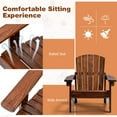 thumbnail image 6 of Infans Set of 2 Kid's Adirondack Chair Patio Wood High Backrest Arm Rest Outdoor Coffee, 6 of 7