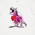 thumbnail image 4 of Inktastic Valentine's Day Graffiti T-Rex with Heart Shaped Candy Box Boys or Girls Baby T-Shirt, 4 of 5