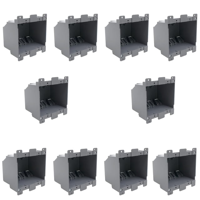 Caja de enchufe eléctrico YQSIYU de 2 elementos, PVC, 26 pulgadas cúbicas, ETL, resistente al fuego