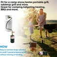 thumbnail image 4 of Propane Gas Refill Hose Adapter with Valve Gauge 0.9M Lpg Tank Filling Extension Connector Bbq Camping Safety Accessory(1Pc),by JASKFLY, 4 of 6
