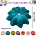 thumbnail image 3 of 18 Inch Velvet Round Throw Pillow case, Decorative Shaped Cushion For Sofa,Couch,Vanity Chair, Bed, Living Room Accent,Soft Home Decor Pillow(Style A), 3 of 5