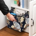 thumbnail image 5 of Tmall Foldable Storage Box with Handle, 10.8"x10.5"x10.6", Large Capacity Organizer Bins, 5 of 6