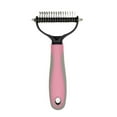 thumbnail image 1 of Pet Rake Comb, Open Knots and Remove Floating Hair, Blue/Pink, 170*66 mm/170*88 mm, Suitable for Different Dog Breeds, 1 of 8