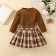 thumbnail image 2 of FAIWAD Girl's Skirt Set Long Sleeve Round Neck Ribbed Knitted Tops and Mini Skirt Cute 2 Piece Outfits, 2 of 7