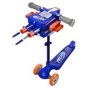 Nerf Blaster Scooter, Dual Trigger Rapid Fire Action, Includes 2 Clips and 12 Elite Darts