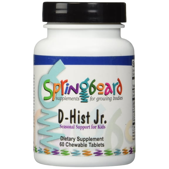 Ortho Molecular D-Hist Jr.™ - 60 Chewable Tablets | Allergy Support for Kids with Quercetin and Bromelain