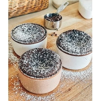 6oz Ceramic Ramekins Set of 6 - Oven Safe Baking Dishes for Pudding, Creme Brulee, Souffle, Dip, Custard, Ice Cream
