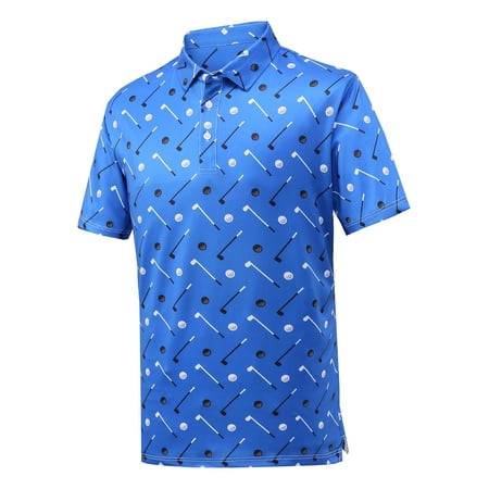 CONZONE Men s Polo Shirt Short Sleeve Casual Polo Shirt for Men Graphic Breathable Slim Fit Cozy Summer Golf Shirts