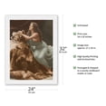 thumbnail image 2 of Classic Vintage French Figure - Vintage French Hand Colored Postcard by Louis-Amédée Mante c.1910s - Japanese Unryu Rice Paper Art Print 24 x 32 in, 2 of 4