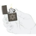 thumbnail image 5 of Zippo Star of David Design Black Ice Pocket Lighter, 5 of 6