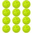 thumbnail image 1 of 12 Paquets de Balles de Pickleball 26 Trous pour Terrains Intérieurs Vert 12, 1 of 1