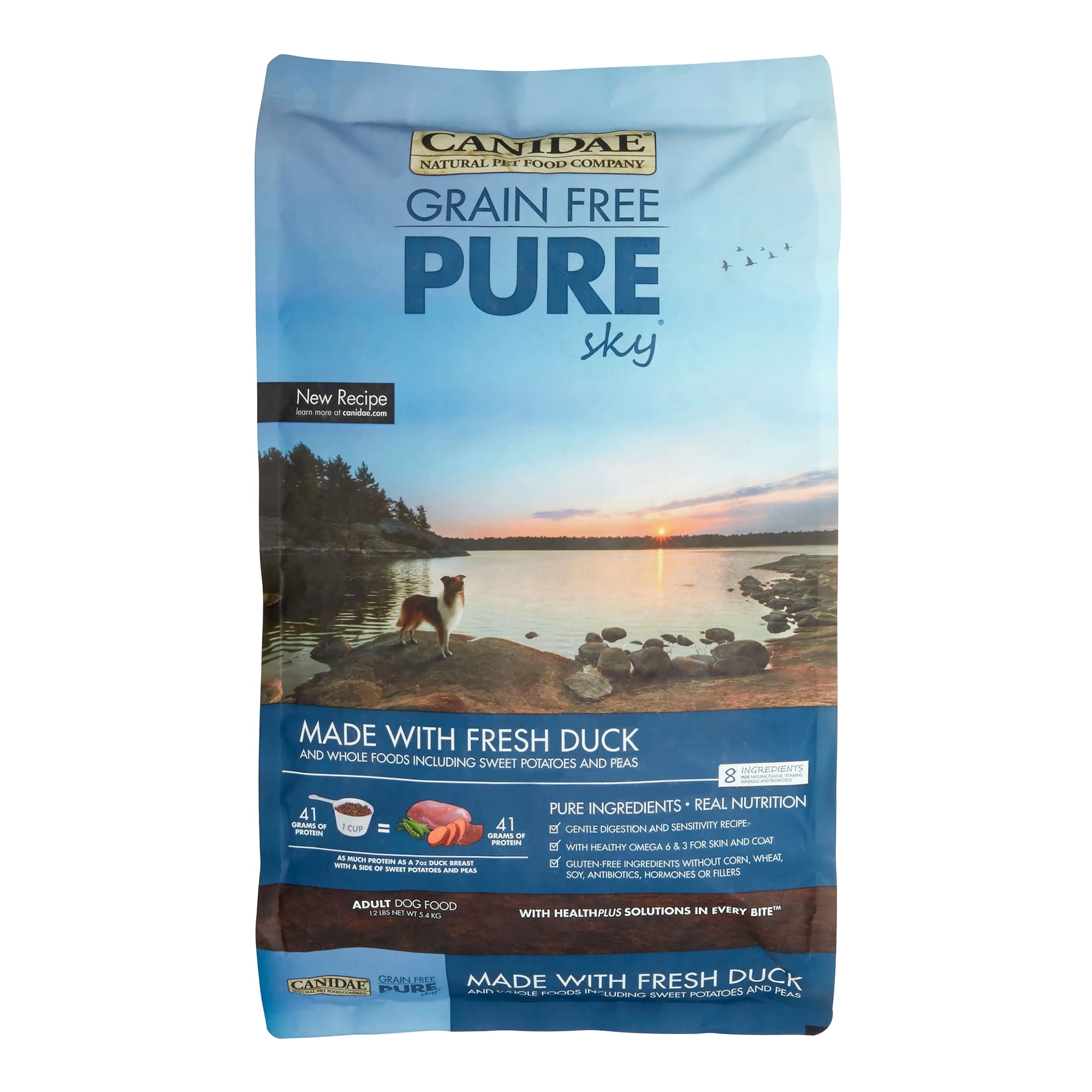 Canidae Pure Sky Grain-Free Fresh Duck & Sweet Potato Adult Dry Dog Food, 12 lb