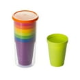 thumbnail image 2 of NAOJIE Kids Cups,Plastic Cups Reusable,Juice Cups,Plastic Cups,Stackable Cups,Rainbow Children'S Drinking Cups Can Be Stacked,A Set of Seven Cups Plus A Storage Box, 2 of 7