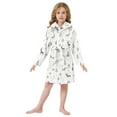 thumbnail image 6 of FORMRS Niños Bathrobe Unisex Hooded Robe Soft Plush Pajamas Sleepwear, Size 2-3T, Christmas Forest, 6 of 7