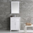 thumbnail image 2 of Fresca Cambridge 24" Antique Coffee Traditional Bathroom Vanity with Mirror, 2 of 2