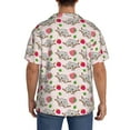 thumbnail image 5 of Disketp Men's Hawaiian Cartoon Koala Bear Print Shirts Button Down Holiday Beach Shirts-XX-Large, 5 of 7