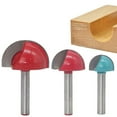 thumbnail image 4 of Milling Cutter Core Box Router Bit Round Bottom Round Head Woodworking Engraving Semicircular Cutter, 4 of 4