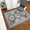 Boho Gray Check, variant on CHAKME Boho Vintage Office Chair Mat 3'x4' Non Slip Washable Easy Glide Carpet Protector Hardwood Floor Oriental Floral Desk Chair Rug