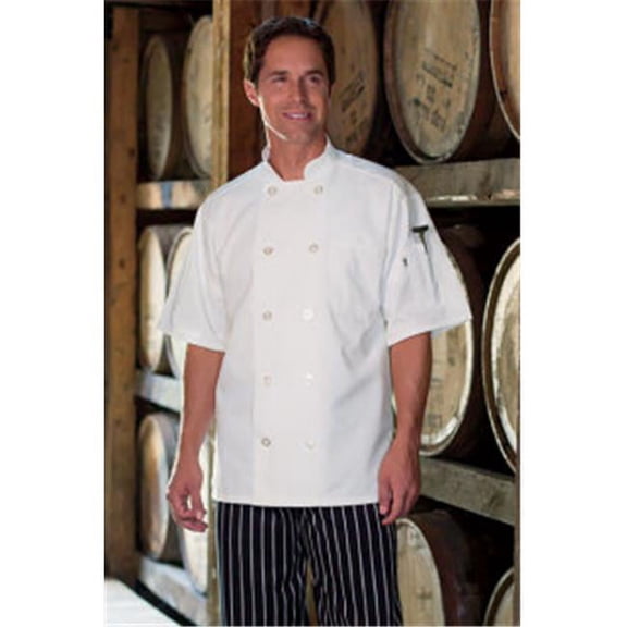 0415-2509 5Extra Large Short Sleeve Chef Coat in White