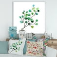 thumbnail image 2 of Young Eucalyptus Branches and Leaves IV 36 in x 36 in Framed Painting Canvas Art Print, by Designart, 2 of 5