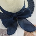 thumbnail image 5 of tarylea Wide Brimmed Hats for Women Sun Weaving Straw Hat with Bow Tie Casual Summer Beach Vacation Holiday Hat, 5 of 6